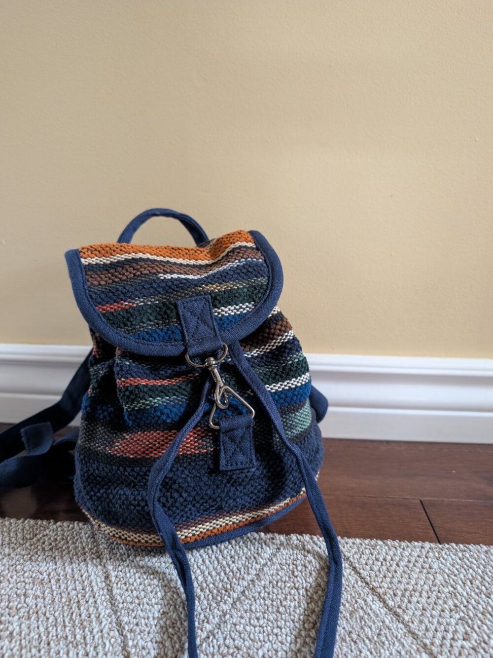 NAVAJO KNIT VINTAGE BOHO MINI BACKPACK - Picture 4 of 5